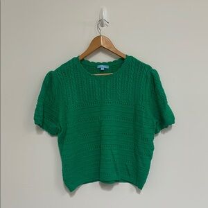 Green Knit Women's Top